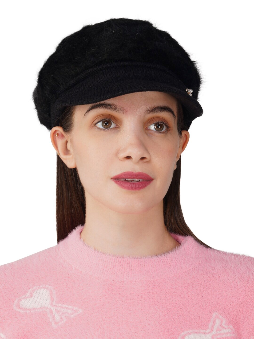 

iSWEVEN Unisex Woollen Beanie, Black