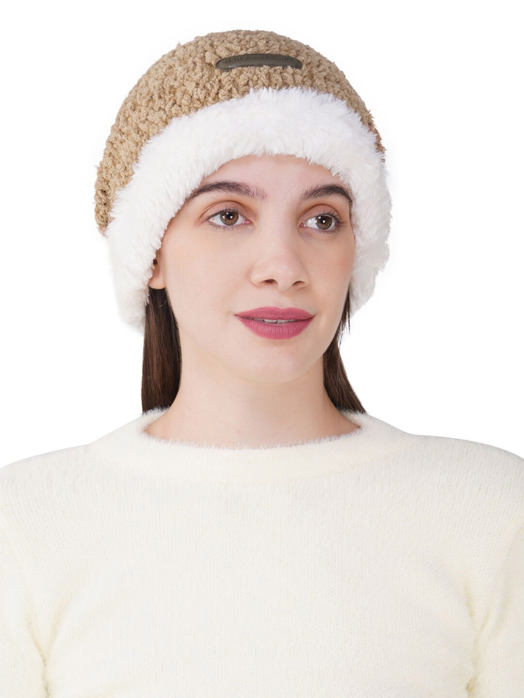 

iSWEVEN Unisex Woollen Beanie, Brown