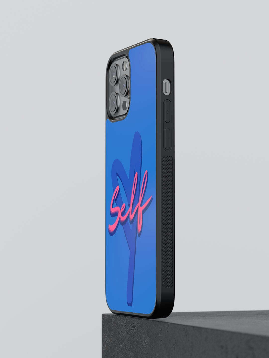

macmerise Typography Printed iPhone 12 Pro Bumper Case Cover, Blue
