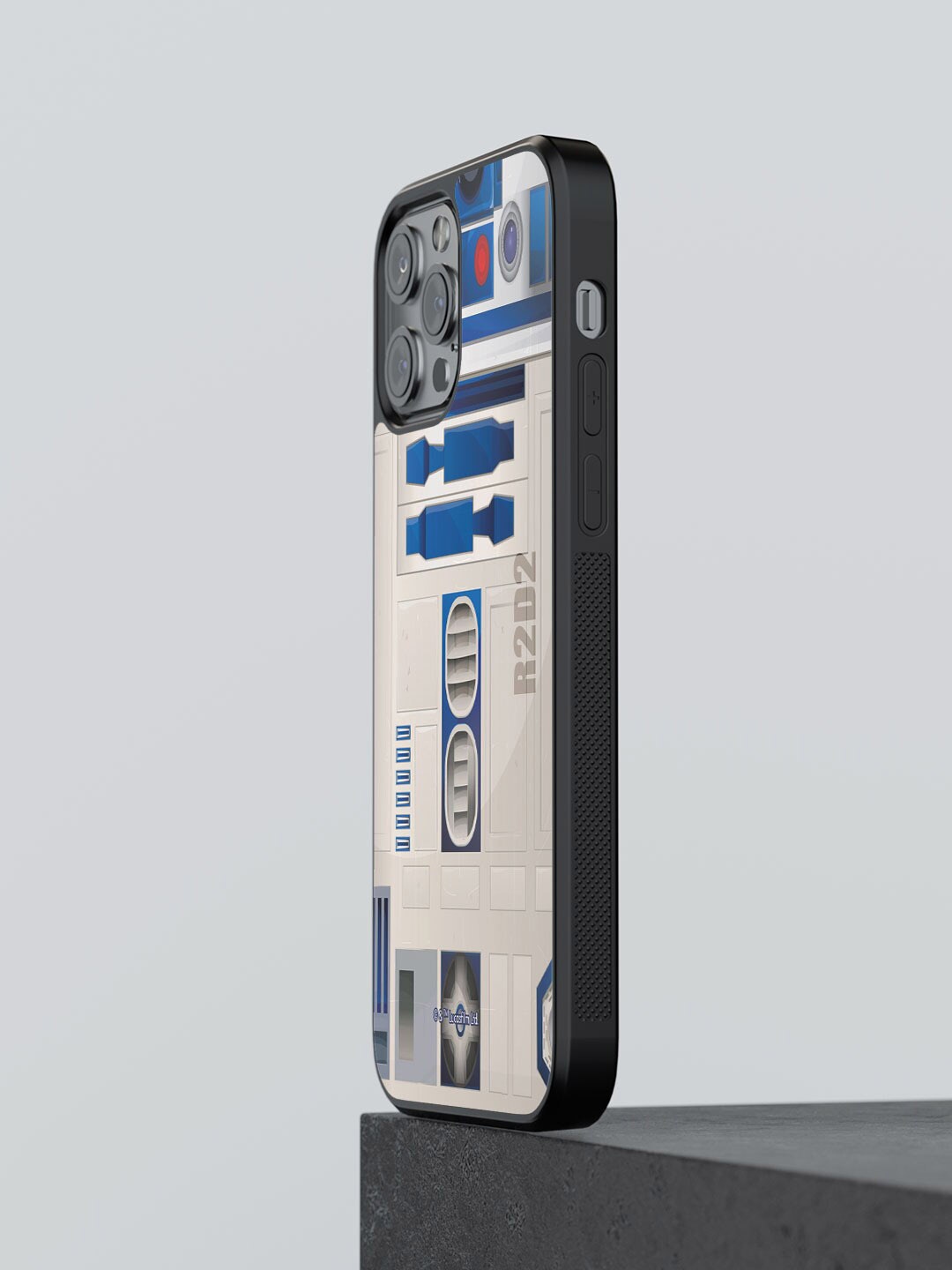 

macmerise Attire R2D2 Printed iPhone 12 Pro Phone Bumper Case Cover, Beige