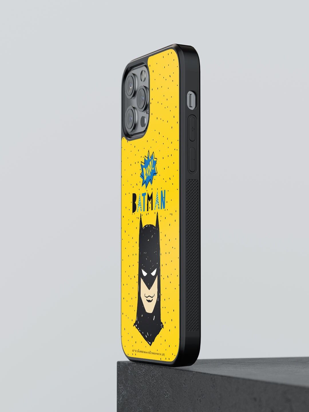 

macmerise Batman Printed iPhone 12 Pro Phone Bumper Case Cover, Yellow