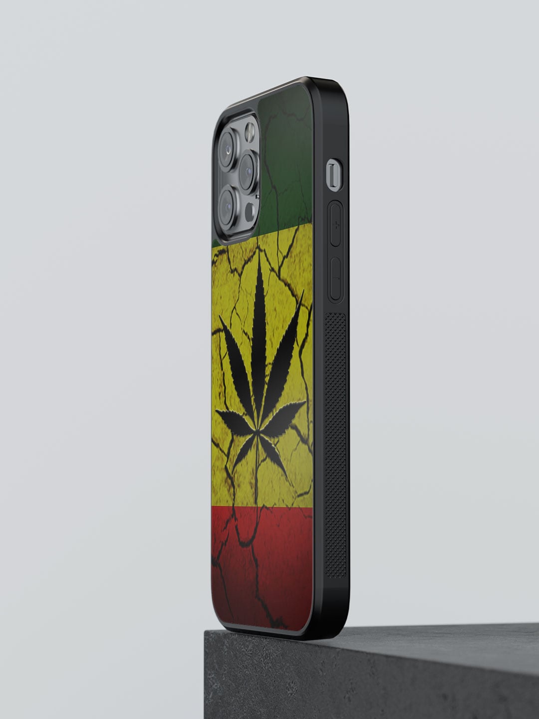 

macmerise Rastafari Printed iPhone 12 Pro Phone Bumper Case Cover, Black