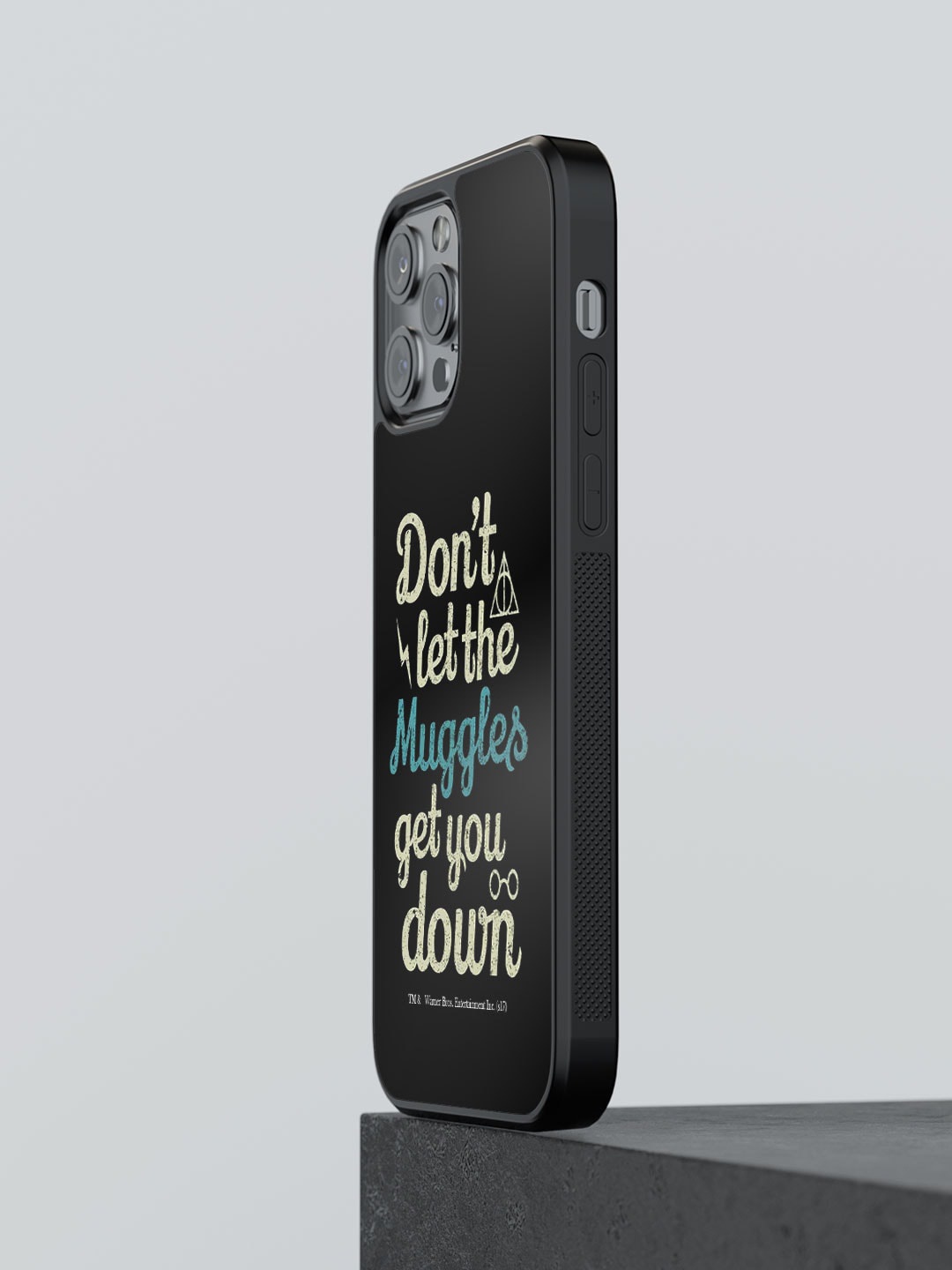 

macmerise Typography Printed iPhone 12 Pro Phone Bumper Case Cover, Black