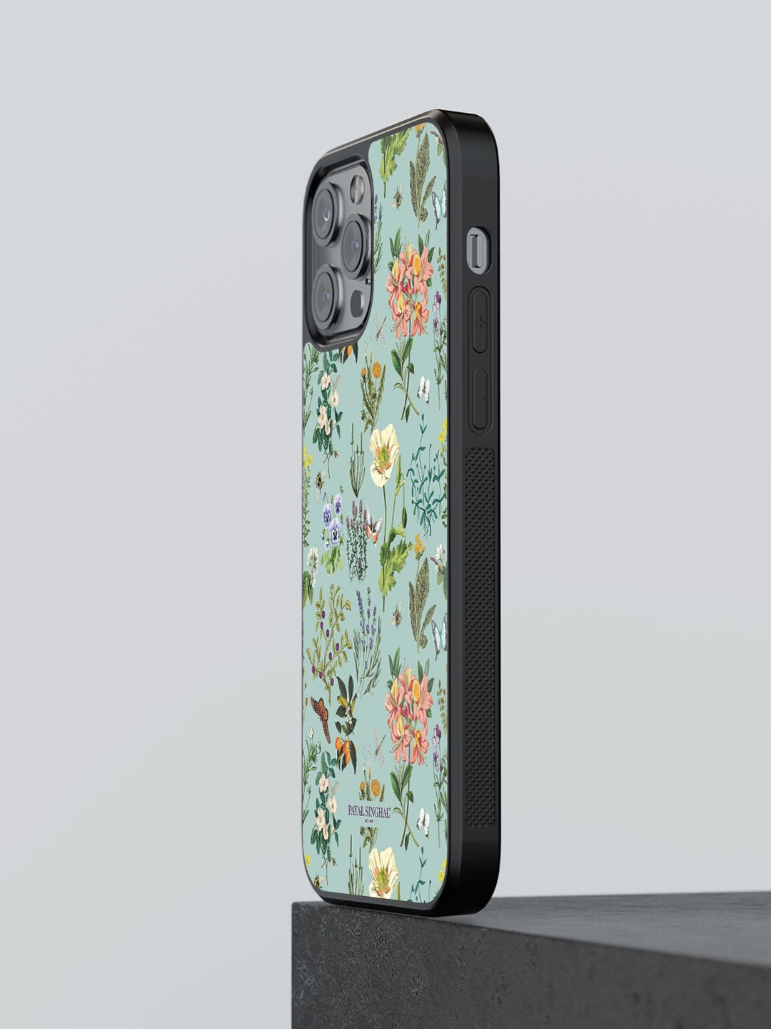 

macmerise Payal Singhal Titli Printed iPhone 12 Pro Bumper Case Cover, Sea green