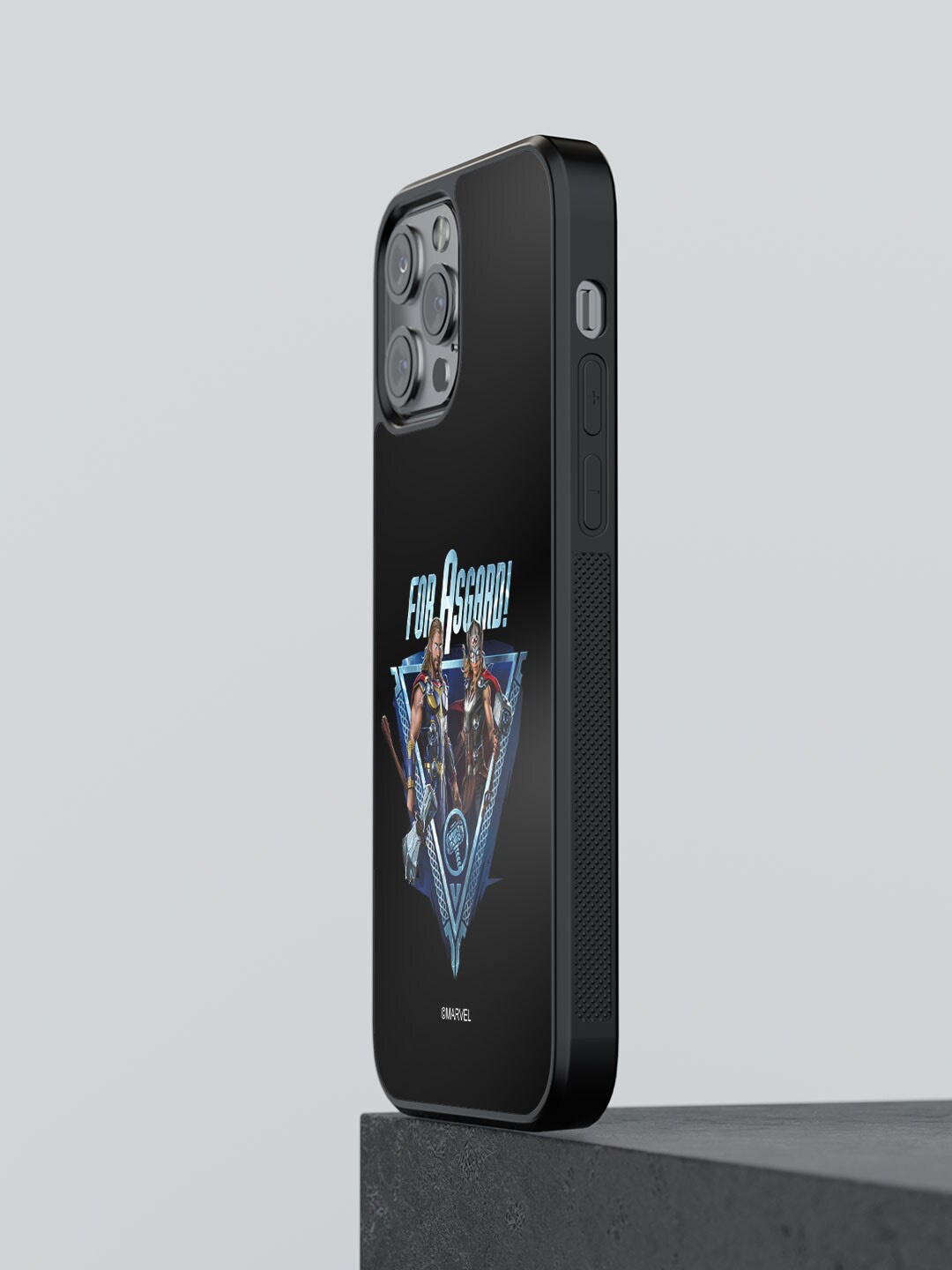 

macmerise For Asgard Printed iPhone 12 Pro Bumper Case Cover, Black