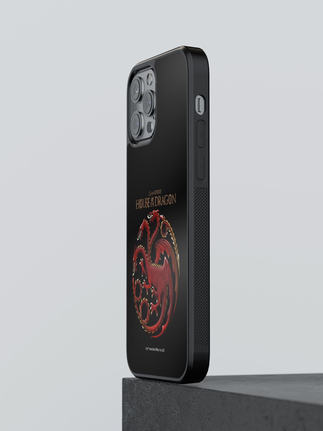 

macmerise Dragon Sigil Printed iPhone 12 Pro Phone Bumper Case Cover, Black
