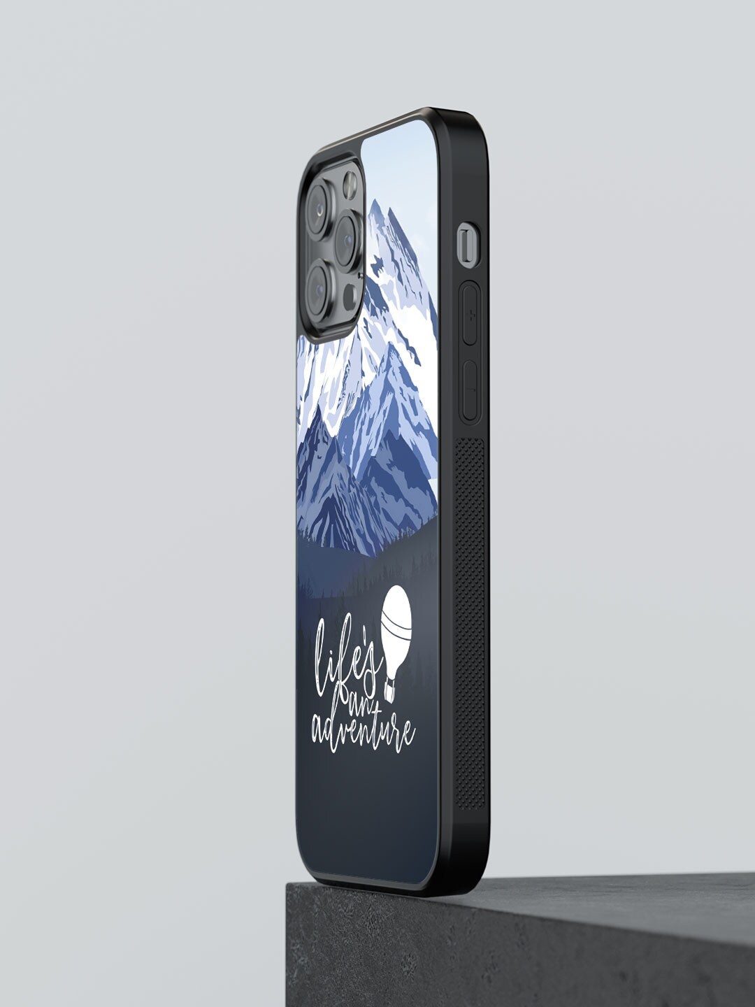 

macmerise Lifes An Adventure Printed iPhone 12 Pro Phone Bumper Case Cover, Blue