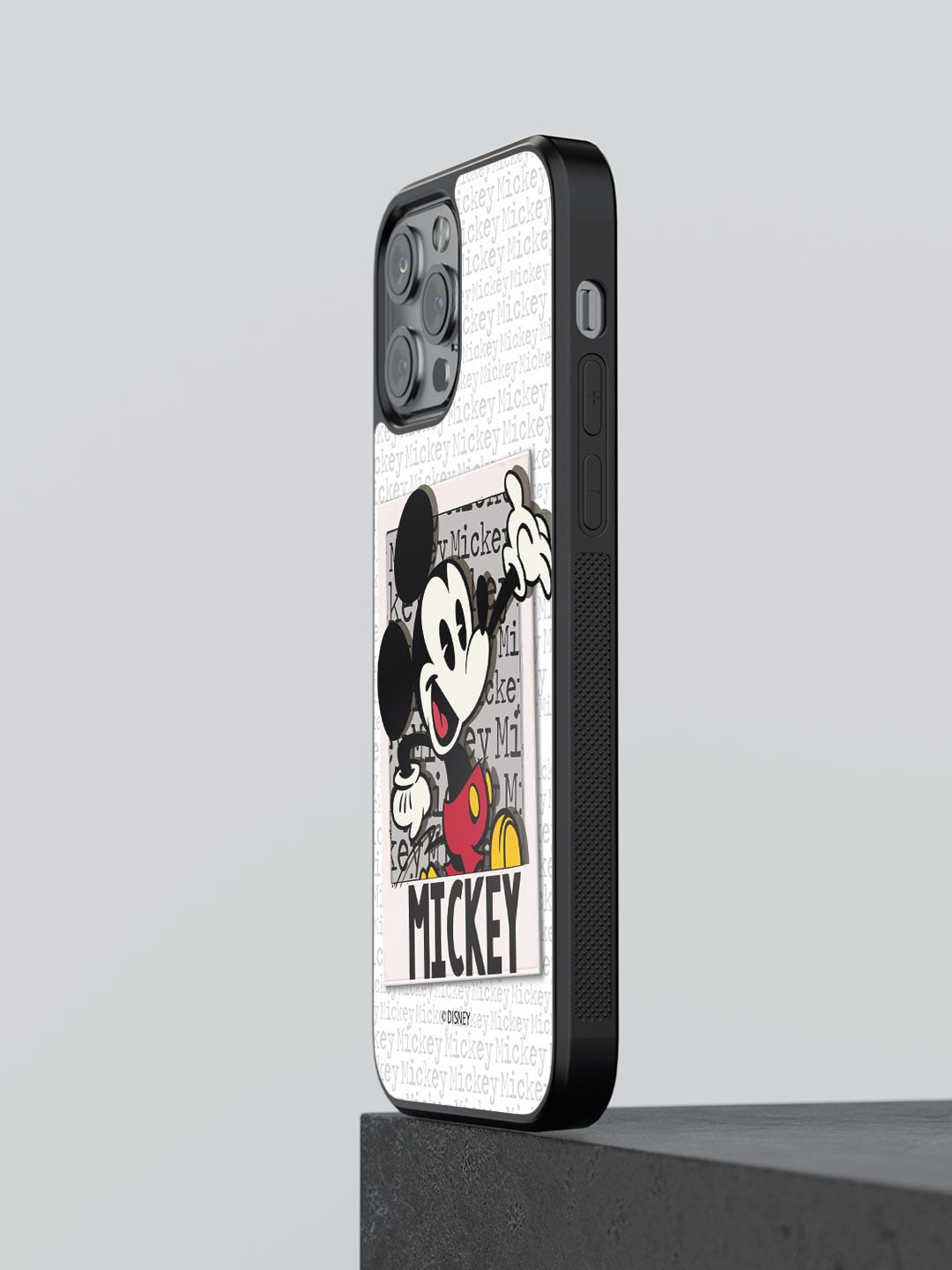 

macmerise Hello Mr Mickey Printed iPhone 12 Pro Phone Bumper Case Cover, White