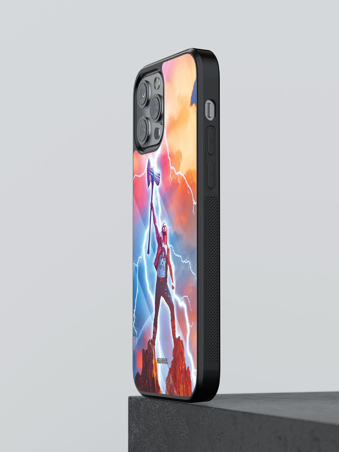 

macmerise Raise The Stormbreaker Printed iPhone 12 Pro Phone Bumper Case Cover, Red