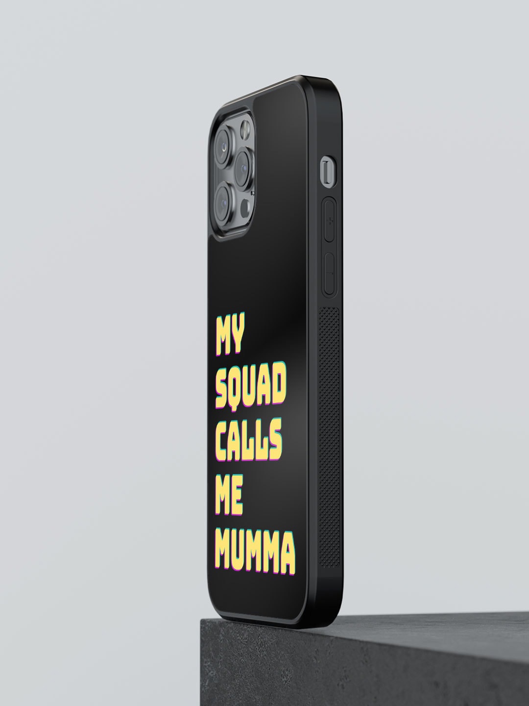 

macmerise Moms Squad Printed iPhone 12 Pro Phone Bumper Case Cover, Black