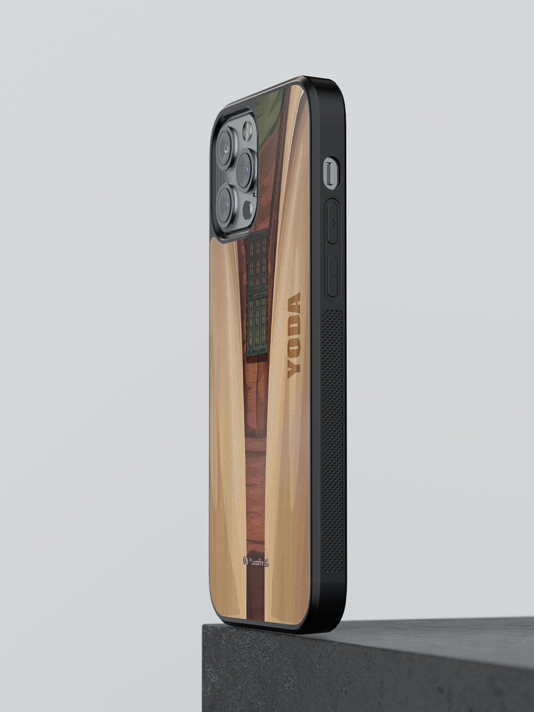 

macmerise Attie Yoda Printed All Side Protection iPhone 12 Pro Bumper Case Cover, Brown