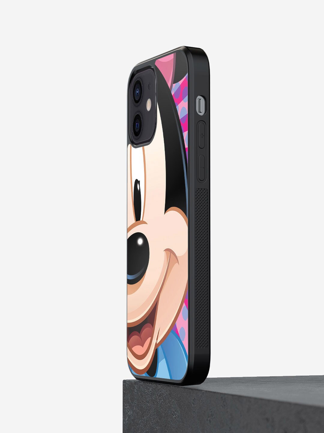 

macmerise Minnie Mouse Printed iPhone 12 Mini Bumper Case Cover, Beige