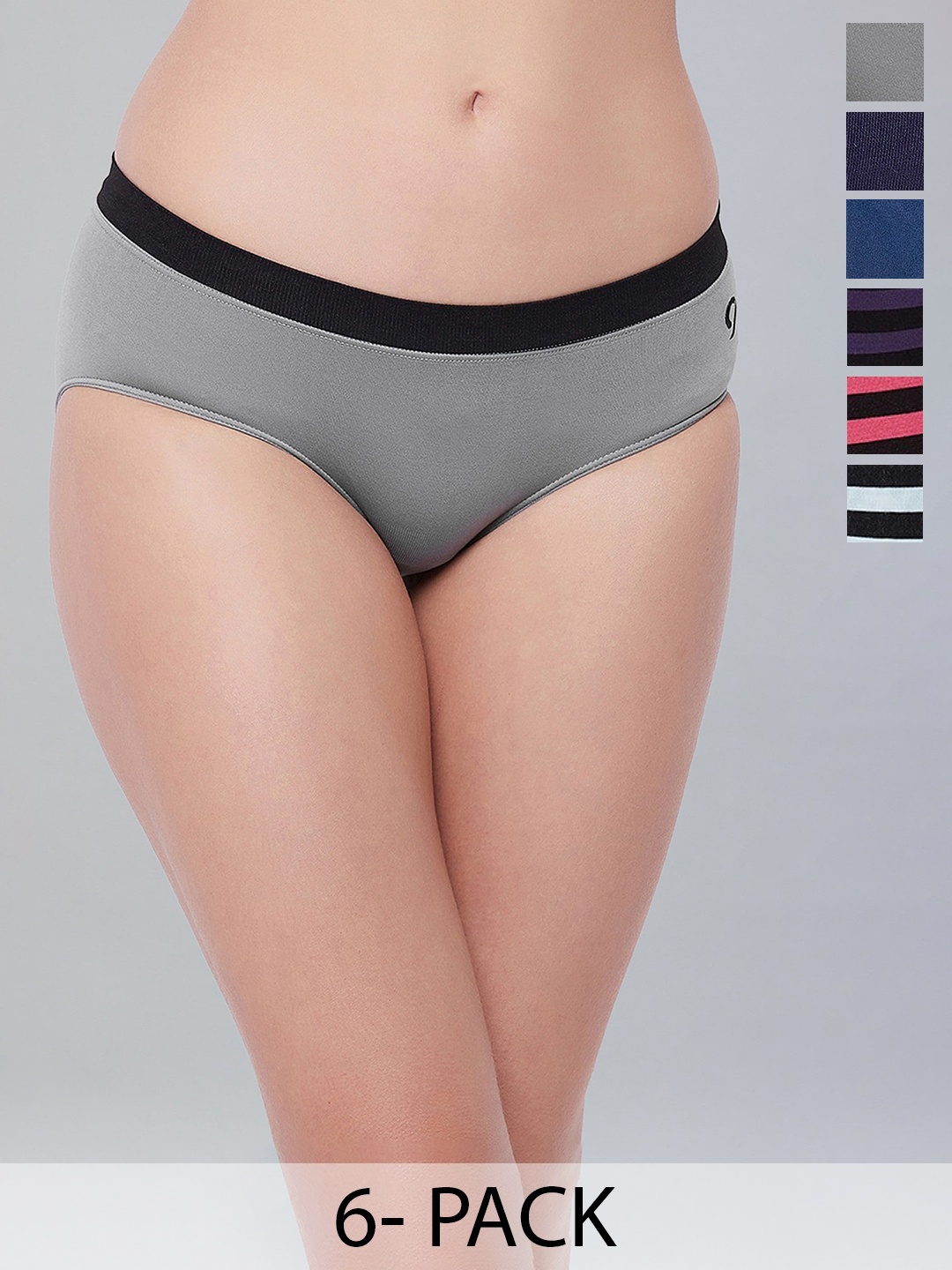C9 AIRWEAR Seamless Pack Of 6 Assorted Bikini Briefs