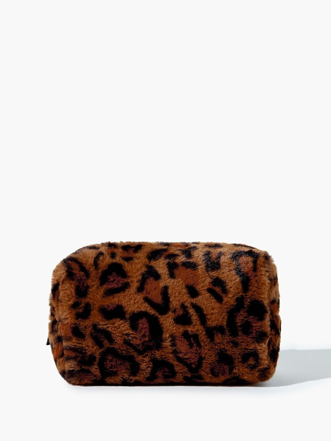 

FOREVER 21 Women Leopard Print Makeup Pouch, Brown