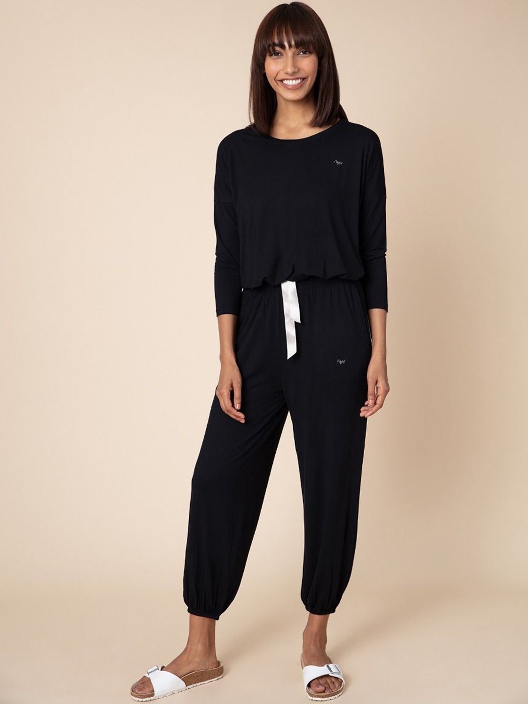

Nykd Women Modal Jogger Set, Black