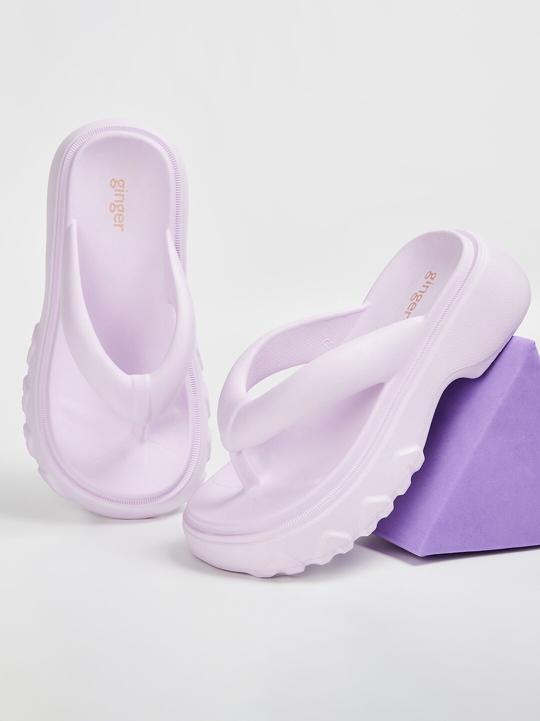 

Ginger by Lifestyle Women Slip-On Thong Flip-Flops, Lavender