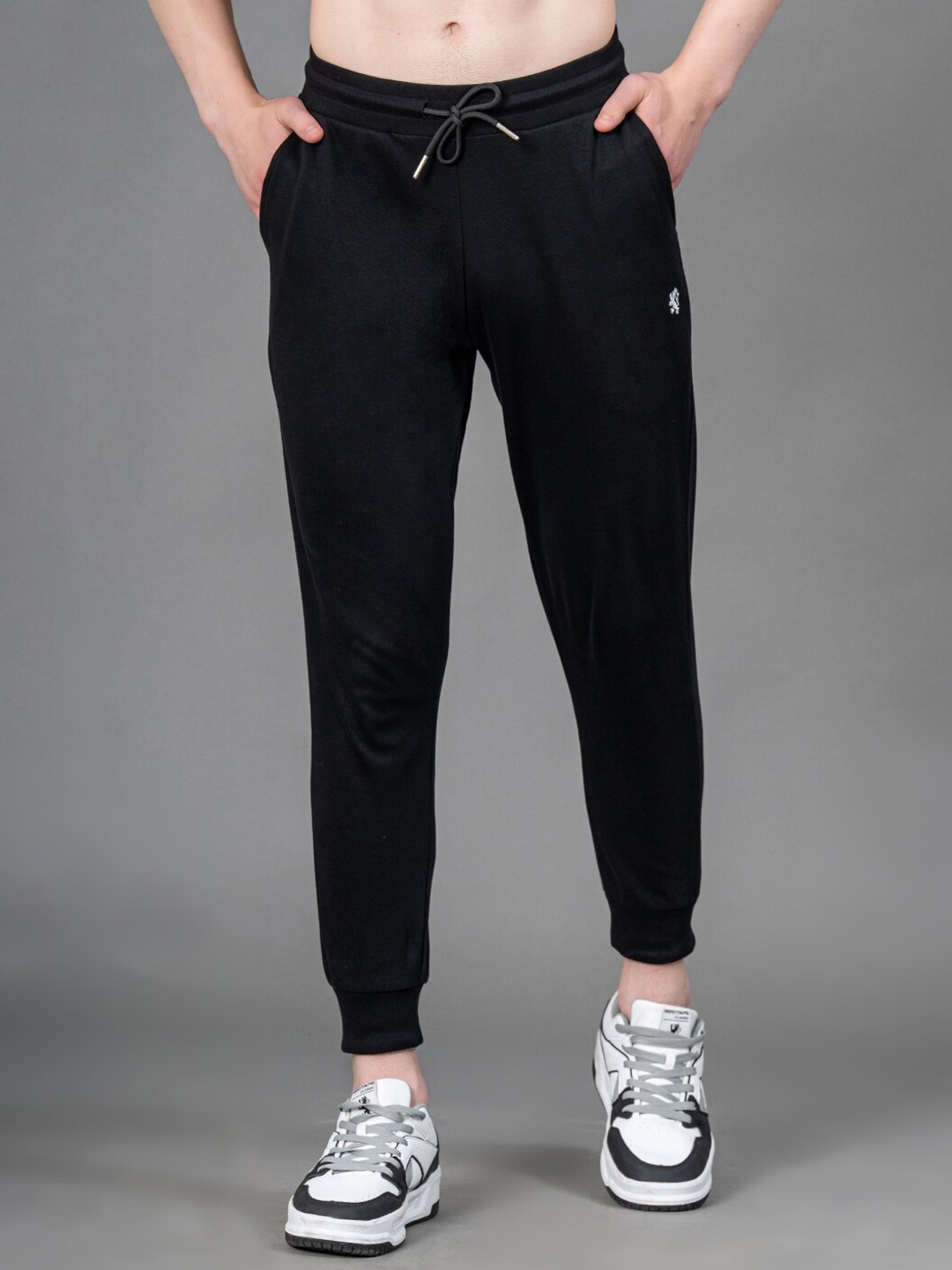 

Red Tape Men Mid-Rise Joggers, Black