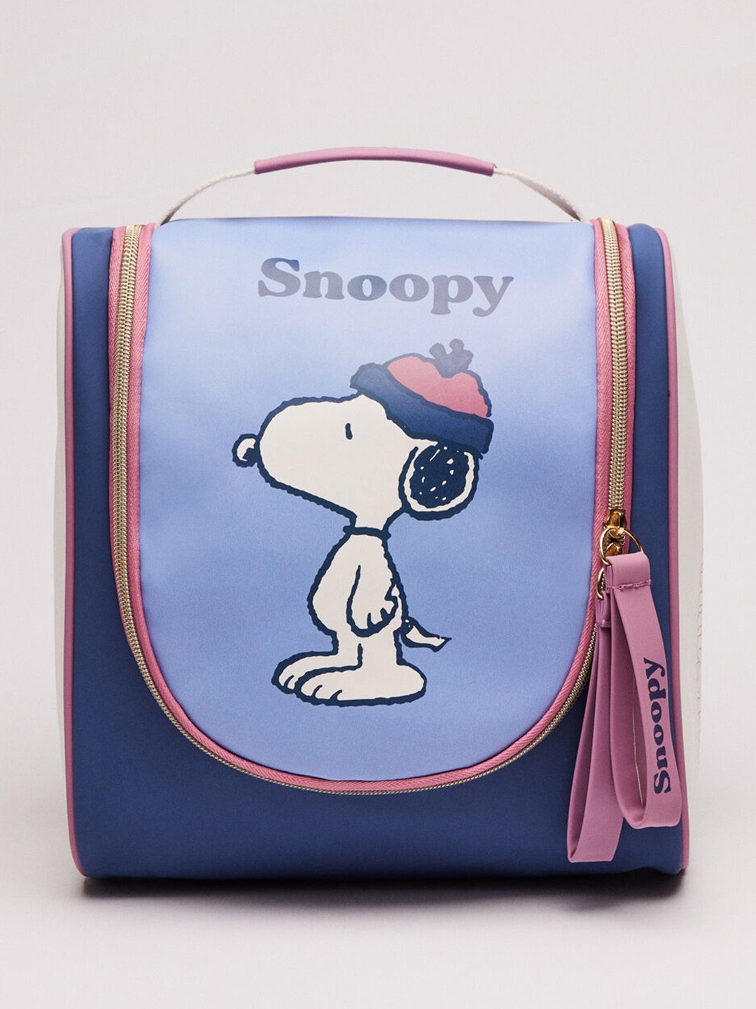 

women'secret Snoopy Printed Makeup Travel Pouch, Violet