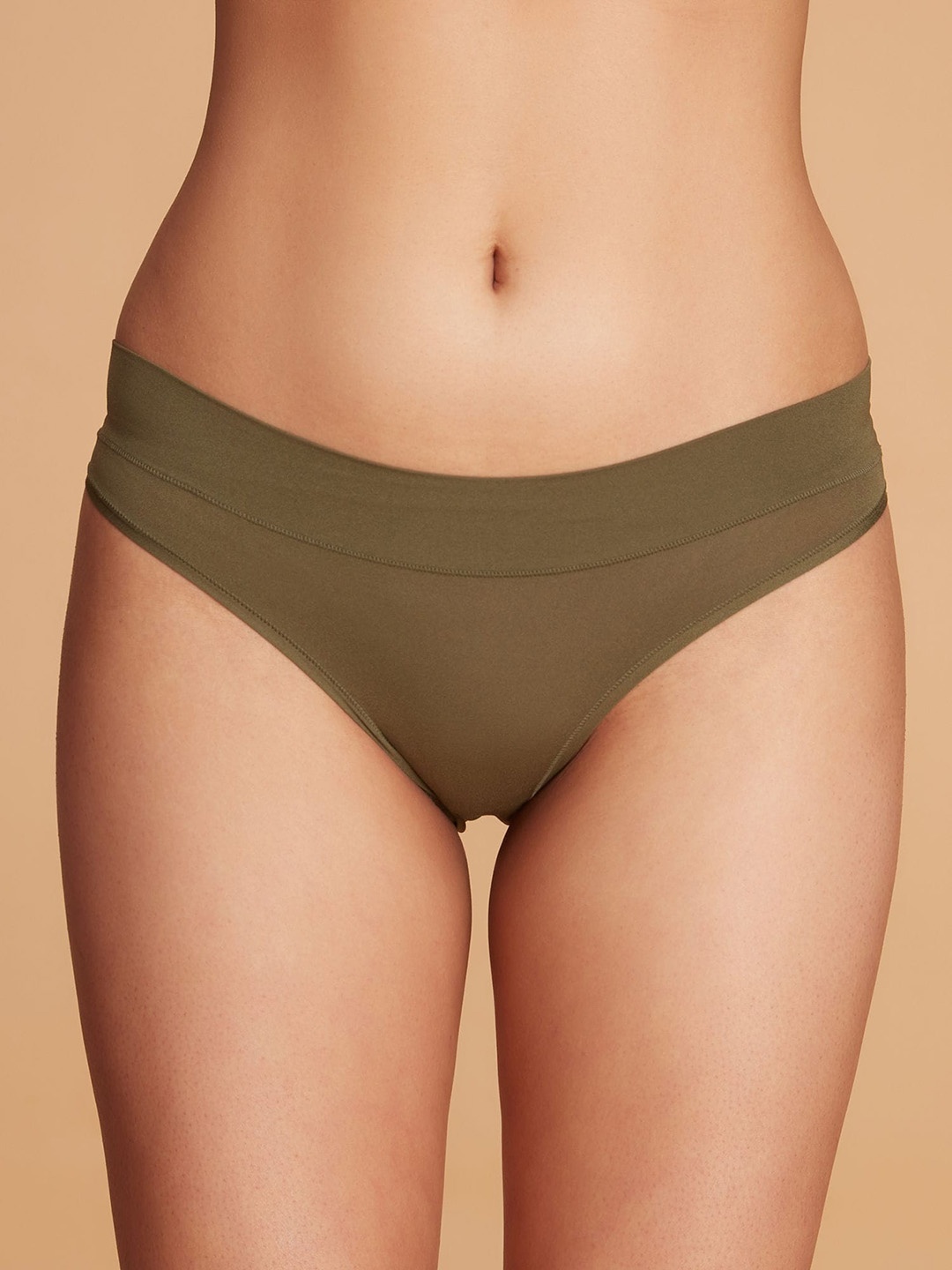 

Nykd Women 4 Way Stretch Bikini Brief- NYP341, Olive