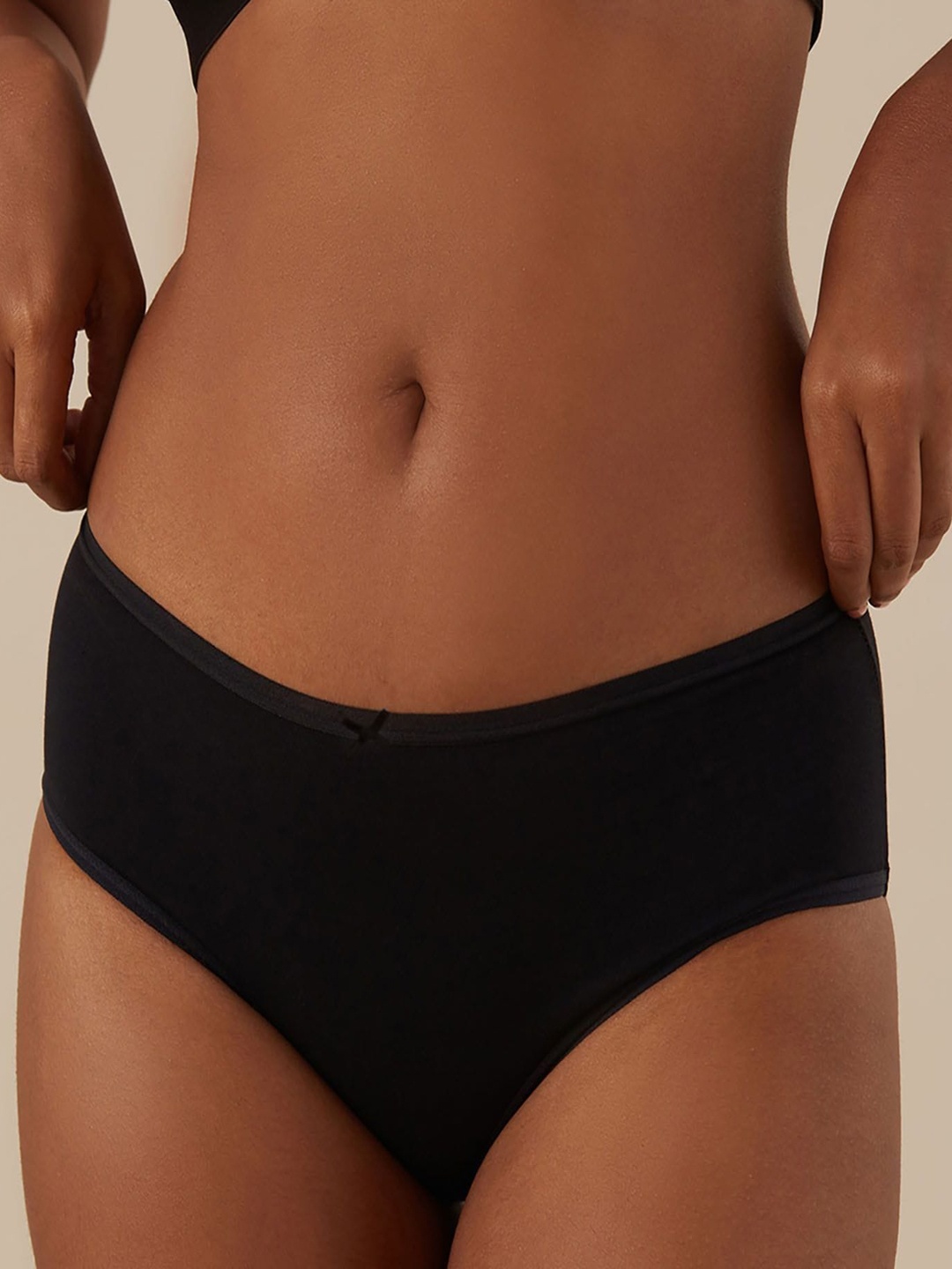 

Nykd Pack Of 3 Mid-Rise Hipster Briefs, Black