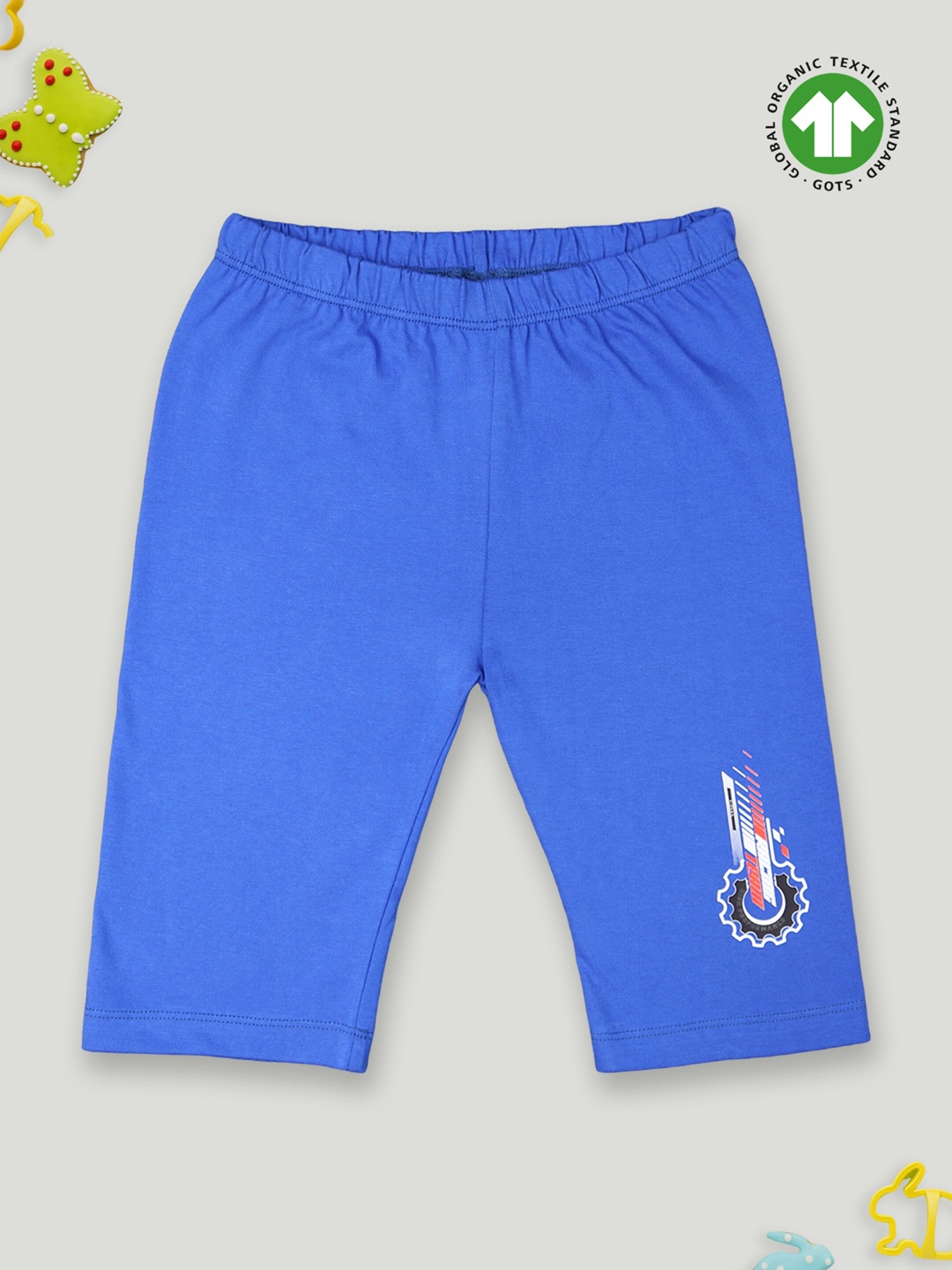 

Kidbea Kids Cotton Mid-Rise Track Pants, Blue