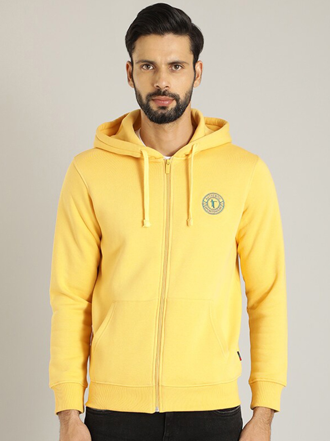 

Indian Terrain Hooded Long Sleeves Sweatshirt, Yellow