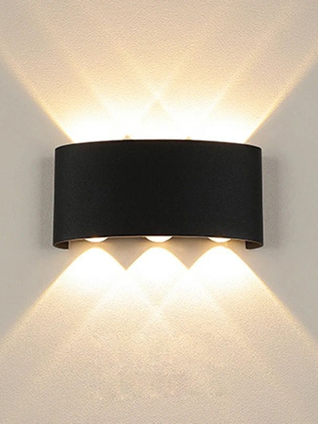 

blissbells Black Metal Semi-sphere 6 Way Updown Outdoor Lamp