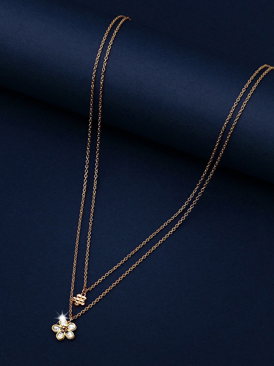 

ASMITTA JEWELLERY Gold-Plated Multilayerd Chain