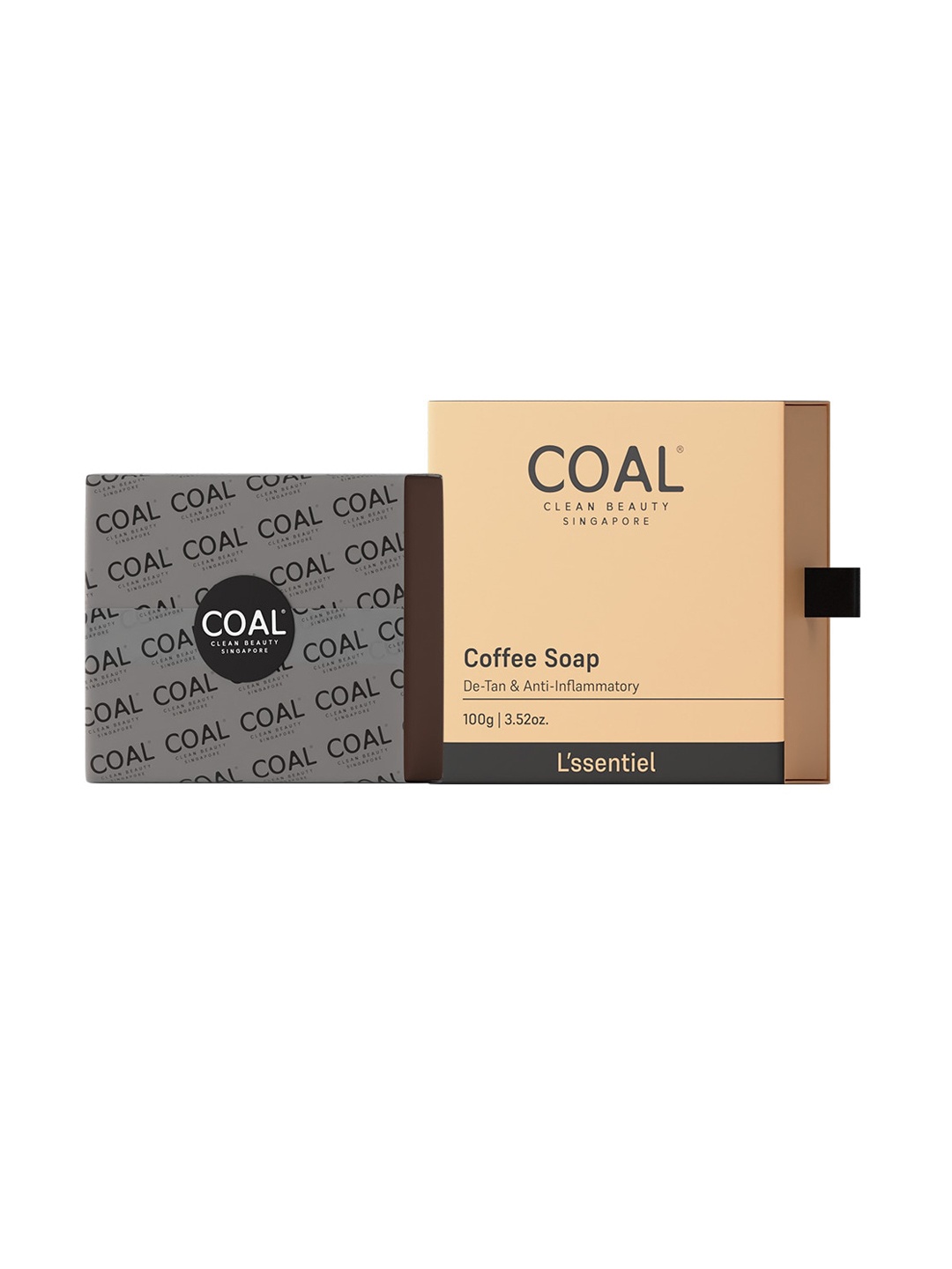

COAL CLEAN BEAUTY Coffee Soap For De Tan & Anti Inflammatory - 100g, Brown