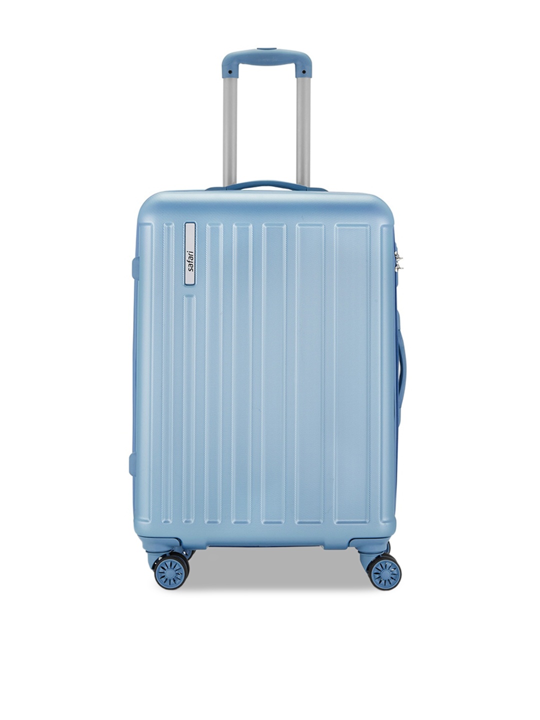 

Safari Linea Textured Hard-Sided Medium Trolley Suitcase, Blue