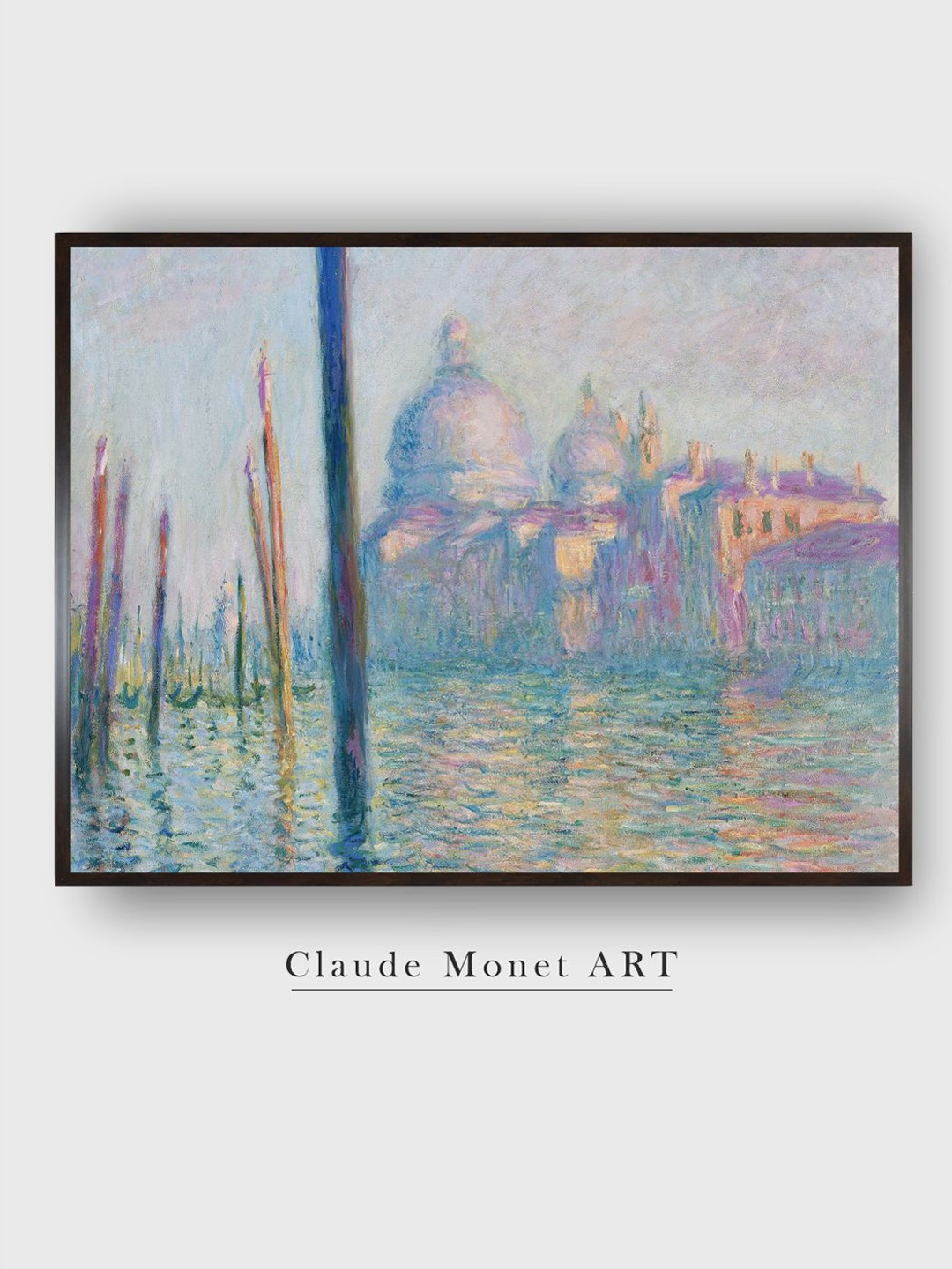 

The Art House Blue & Purple Santa Maria De La Salute Painting Wall Art