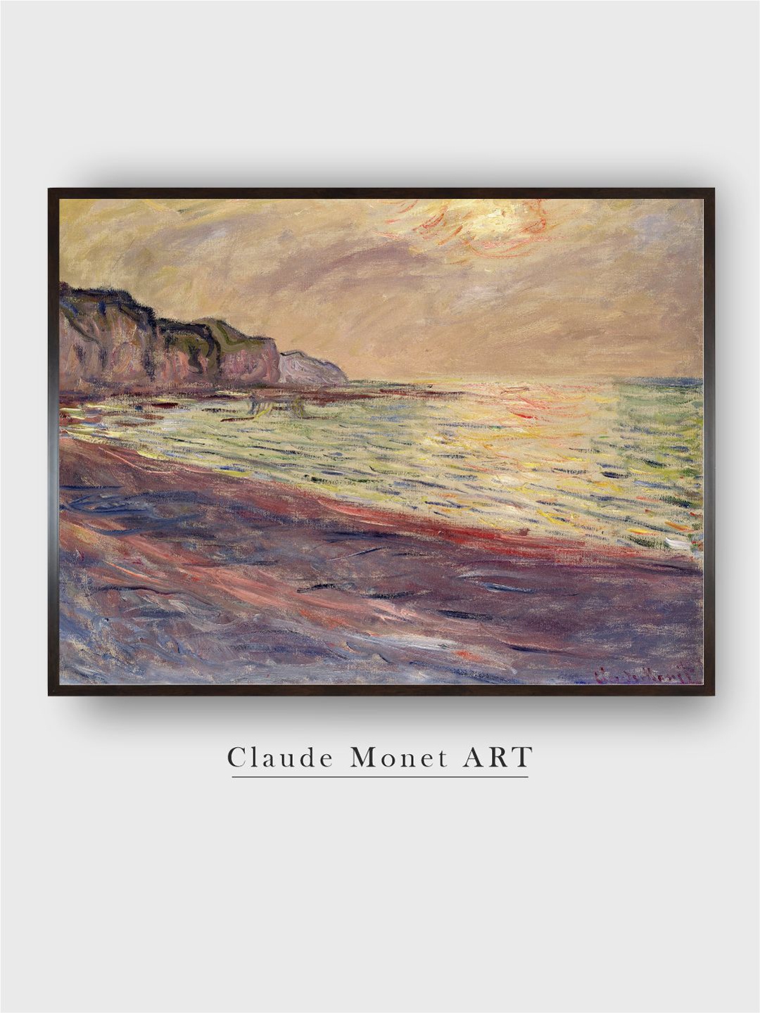 

The Art House Brown & Green Abstract Wooden Painting Sunset Wall Art