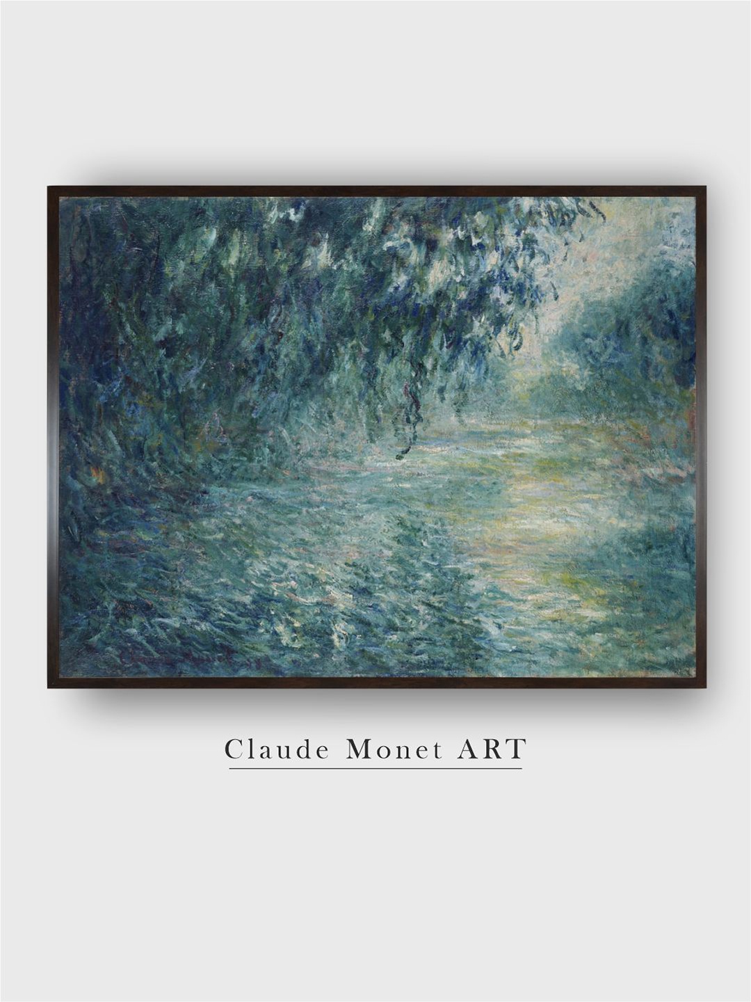 

The Art House Blue & Beige Printed Wooden Rectangular Framed Wall Art