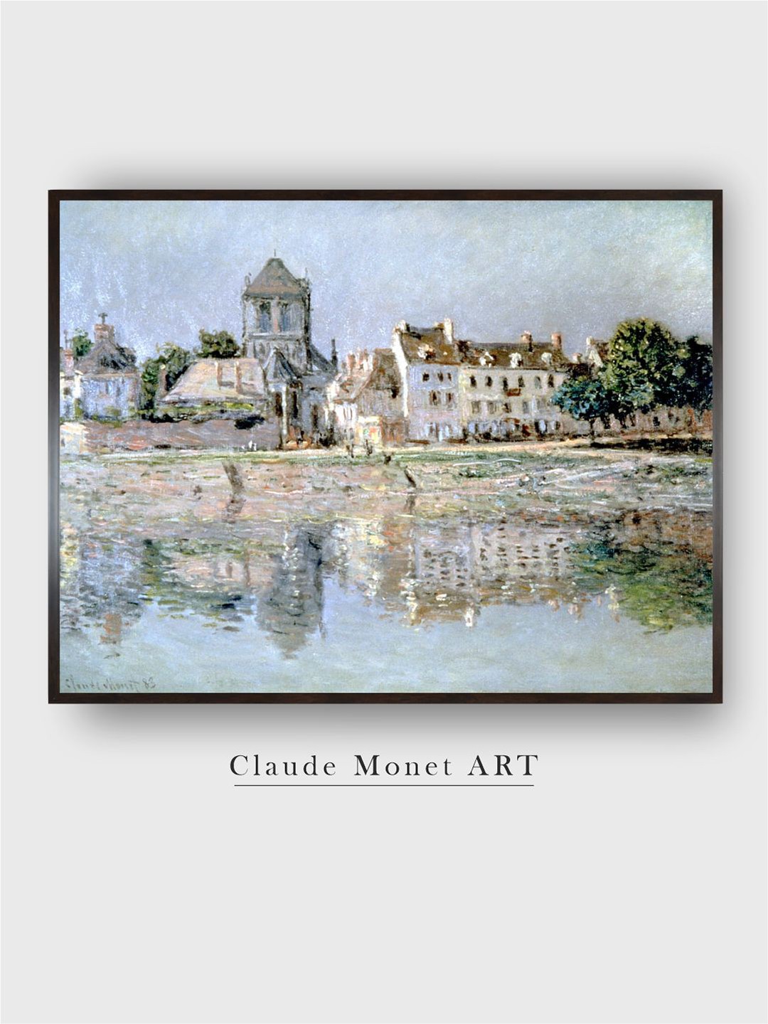 

The Art House Blue The River At Vernon Printed Canvas Painting Wall Art