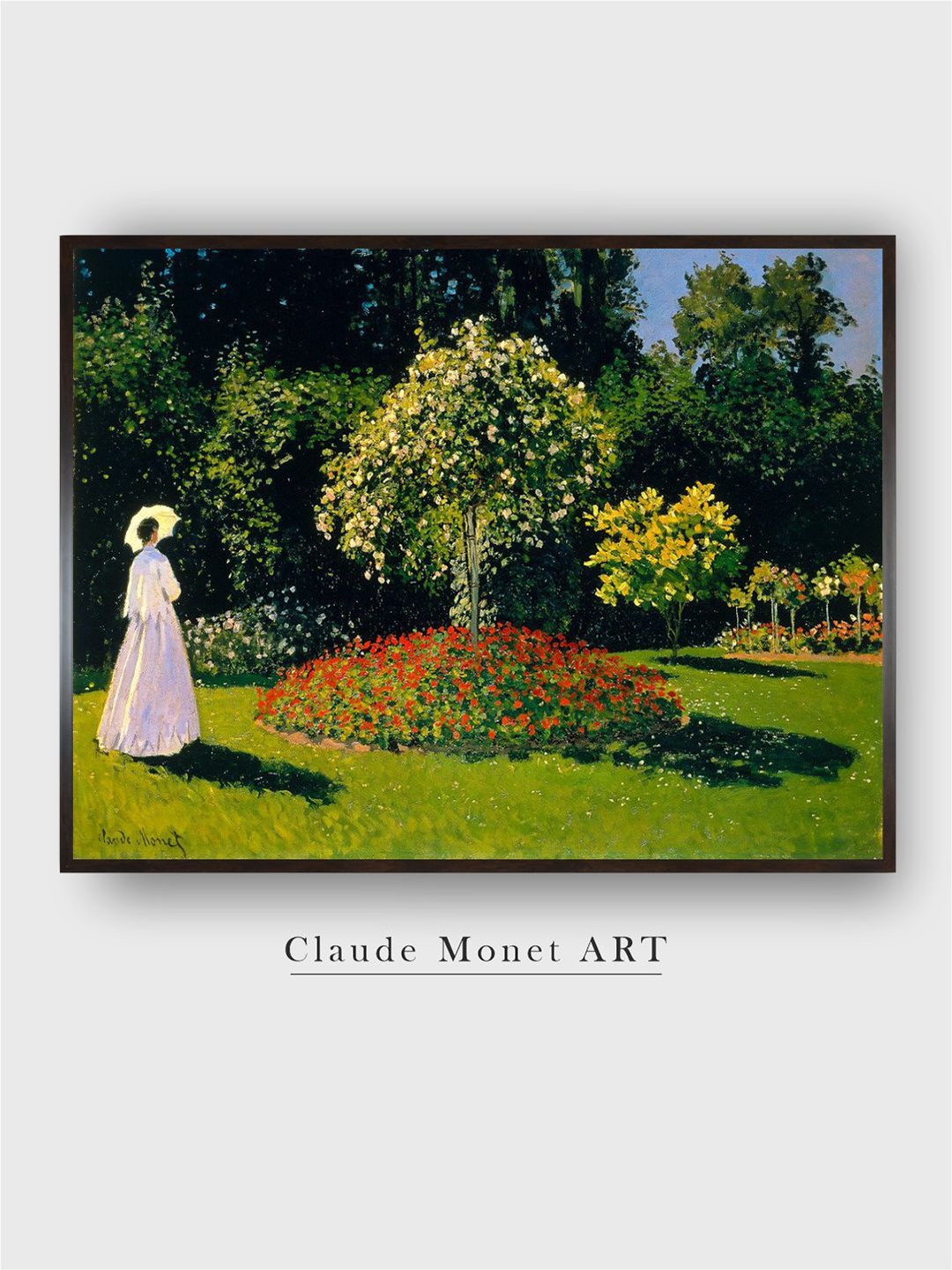 

The Art House Green Lady In The Garden Printed Canvas Painting Wall Art
