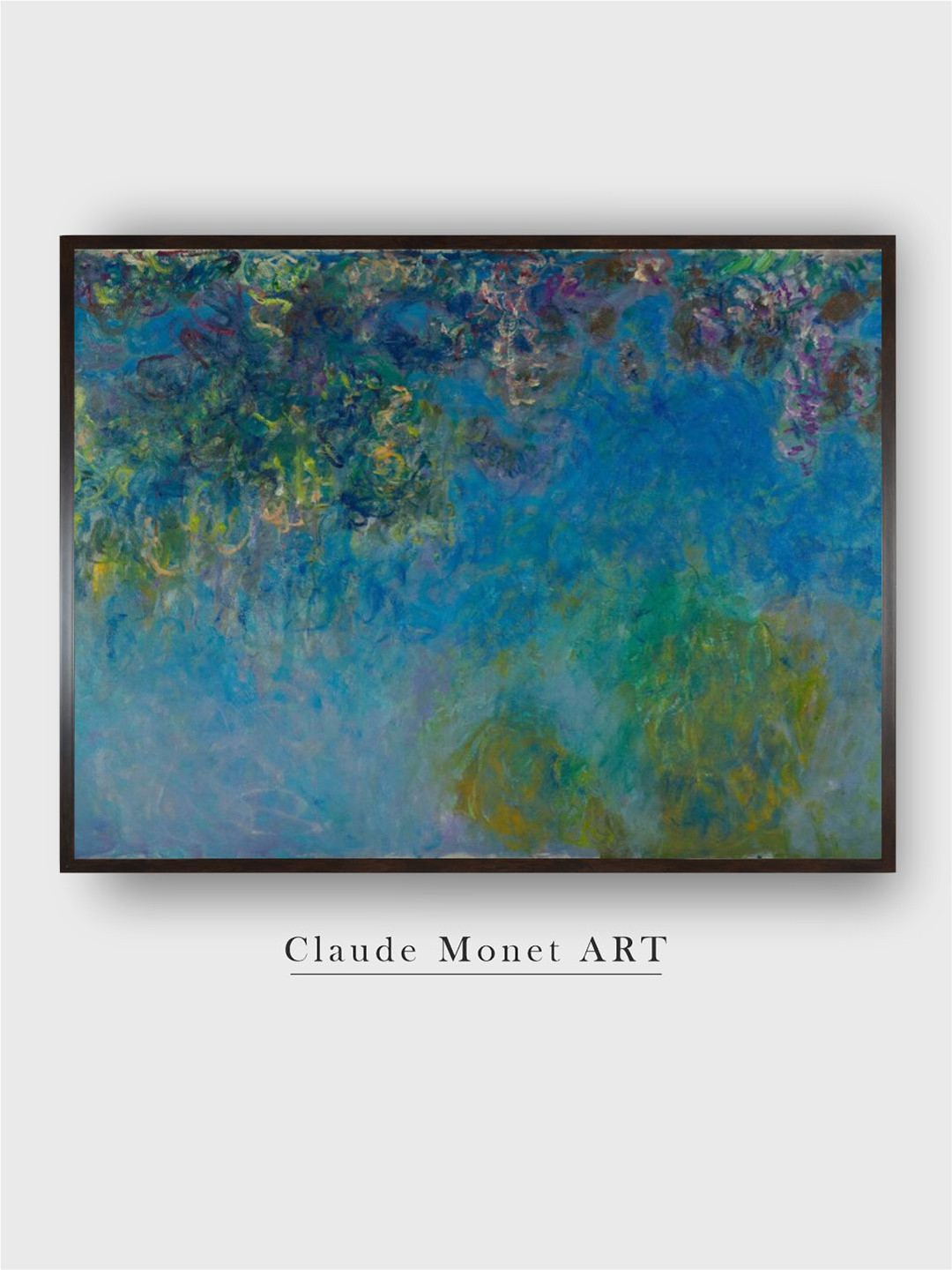

The Art House Blue Wisteria Wooden Wall Art