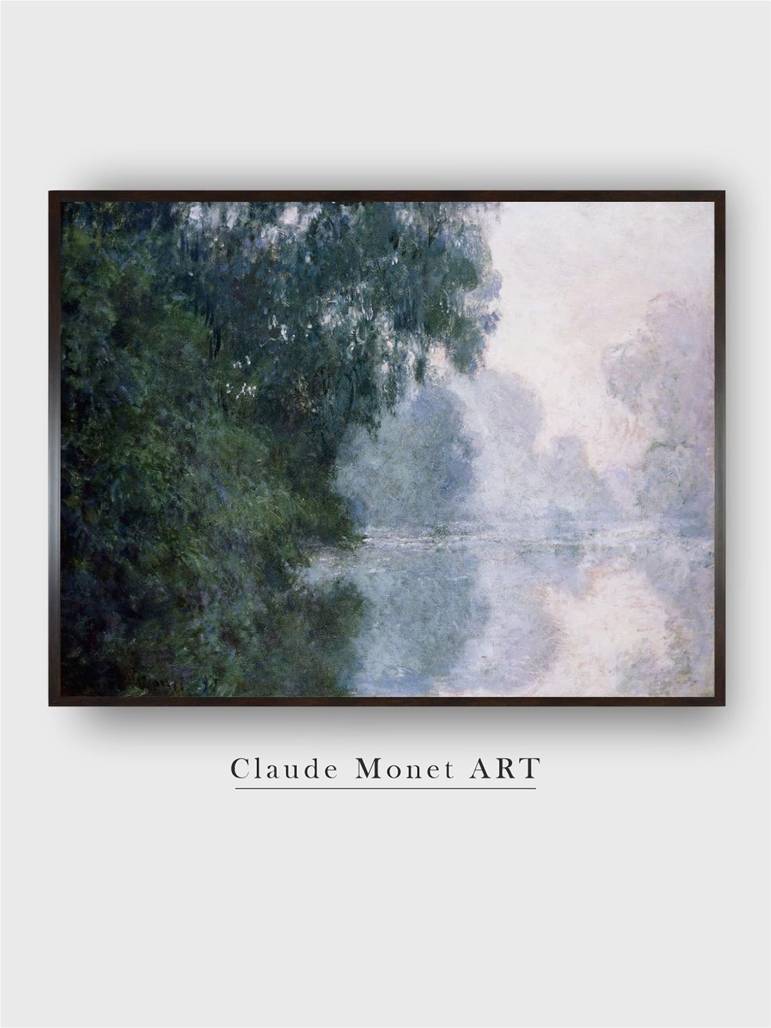 

The Art House Green & White Effect Of Mist Canvas Painting Wall Art