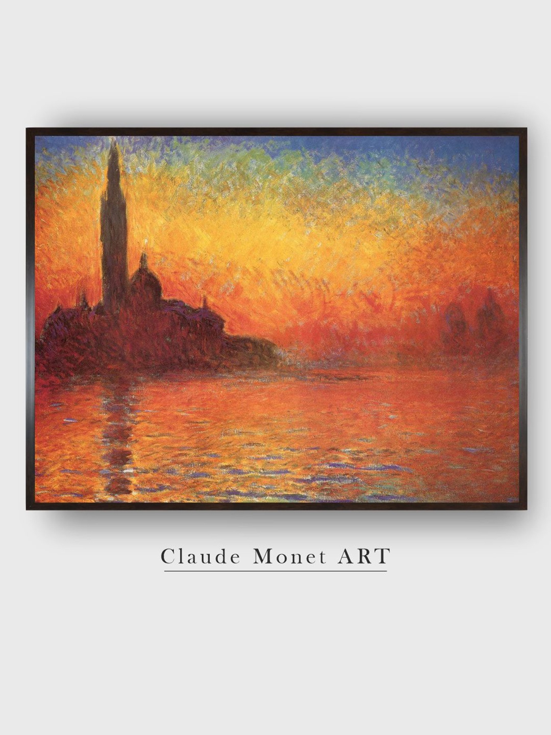 

The Art House Orange & Yellow Venice By Twilight Wooden Painting Wall Art