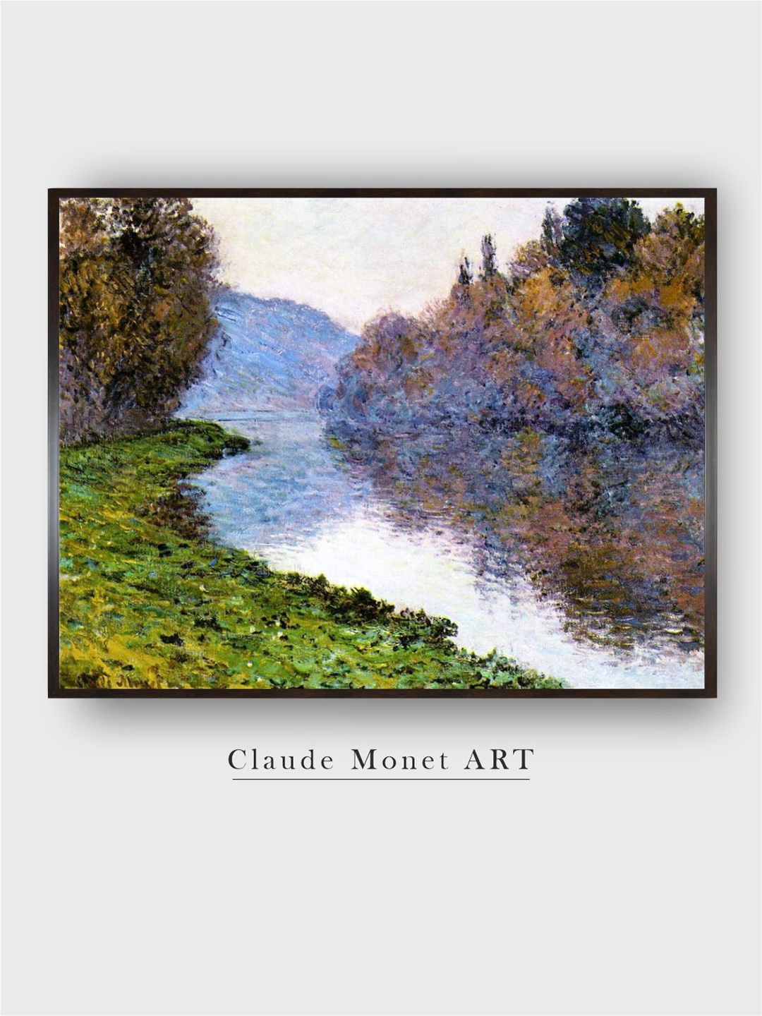 

The Art House Green & Blue Painted Framed Canvas Wall Art
