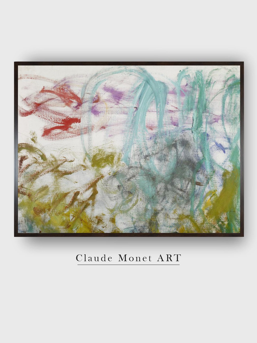 

The Art House White & Yellow Water Lilies Painted Wooden Framed Canvas Wall Art