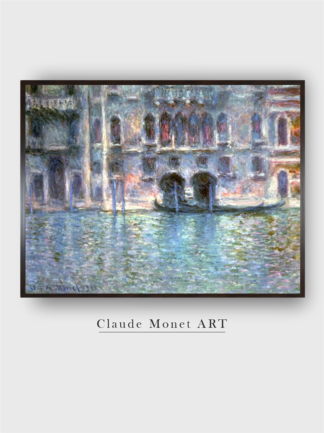 

The Art House Grey & Blue Venice, Palazzo Da Mula Painting Wall Art