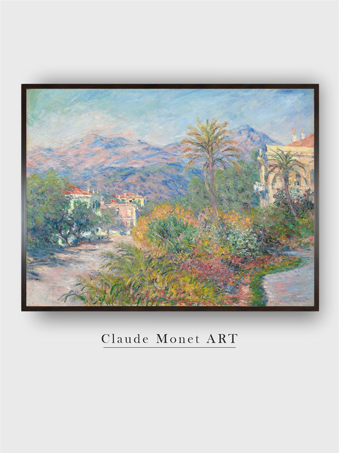 

The Art House Green & Blue Floral And Botanical Printed Canvas Painting Wall art