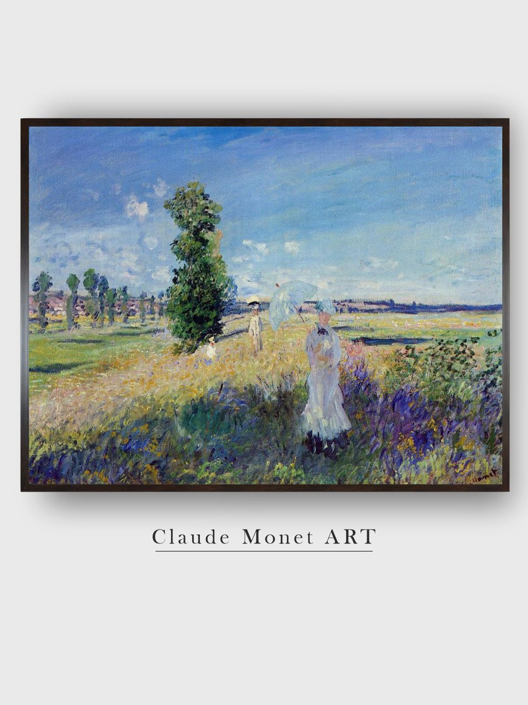 

The Art House Green & Blue The Walk Painted Wooden Framed Canvas Wall Art