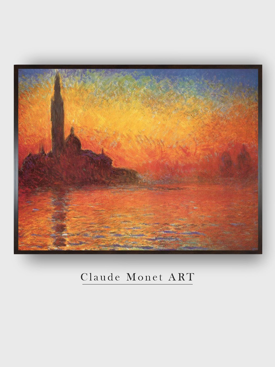 

The Art House Yellow & Orange Venice By Twilight Canvas Painting Wall Art