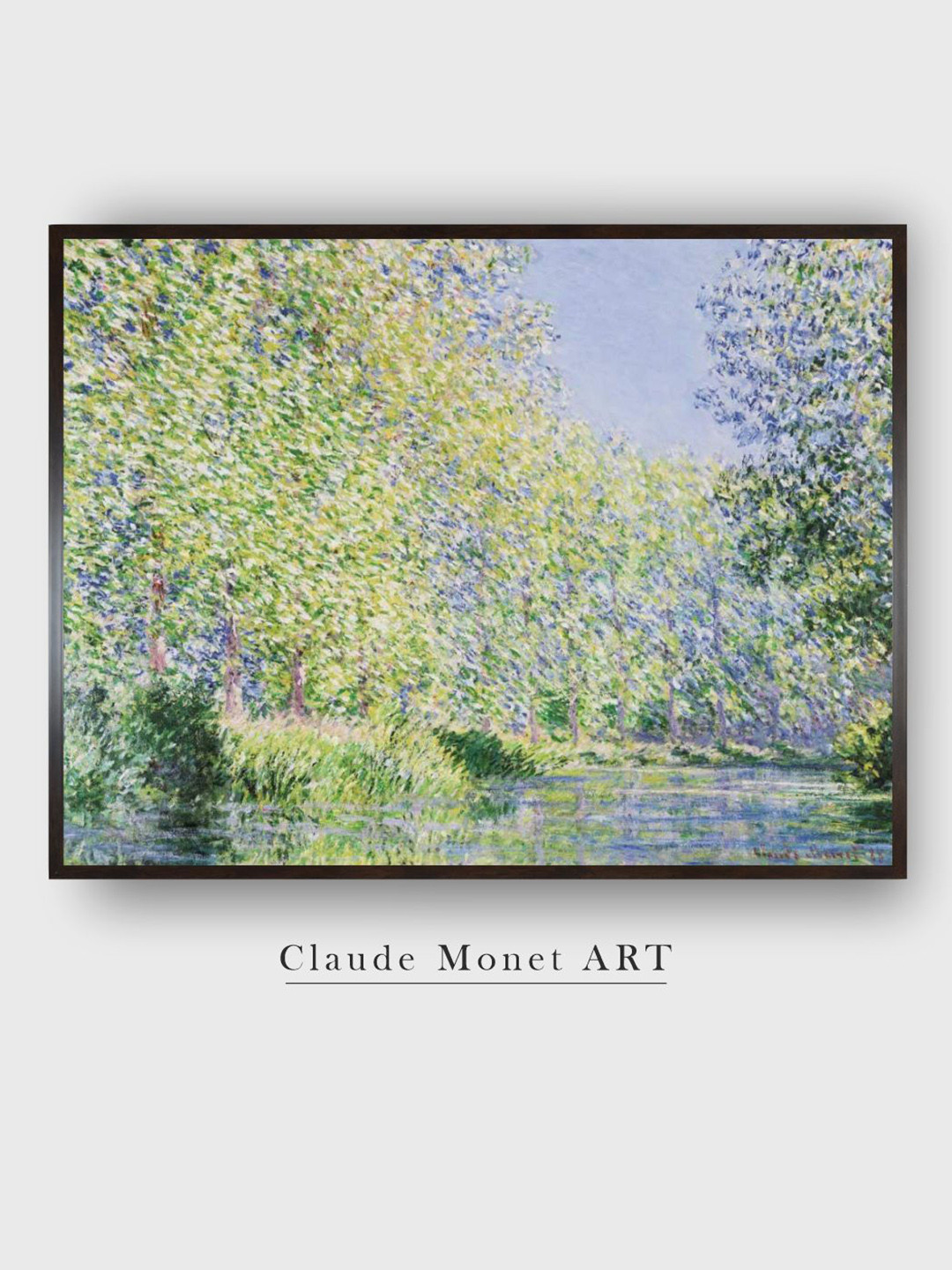 

The Art House Green & Blue Nature Canvas Painting Wall Art