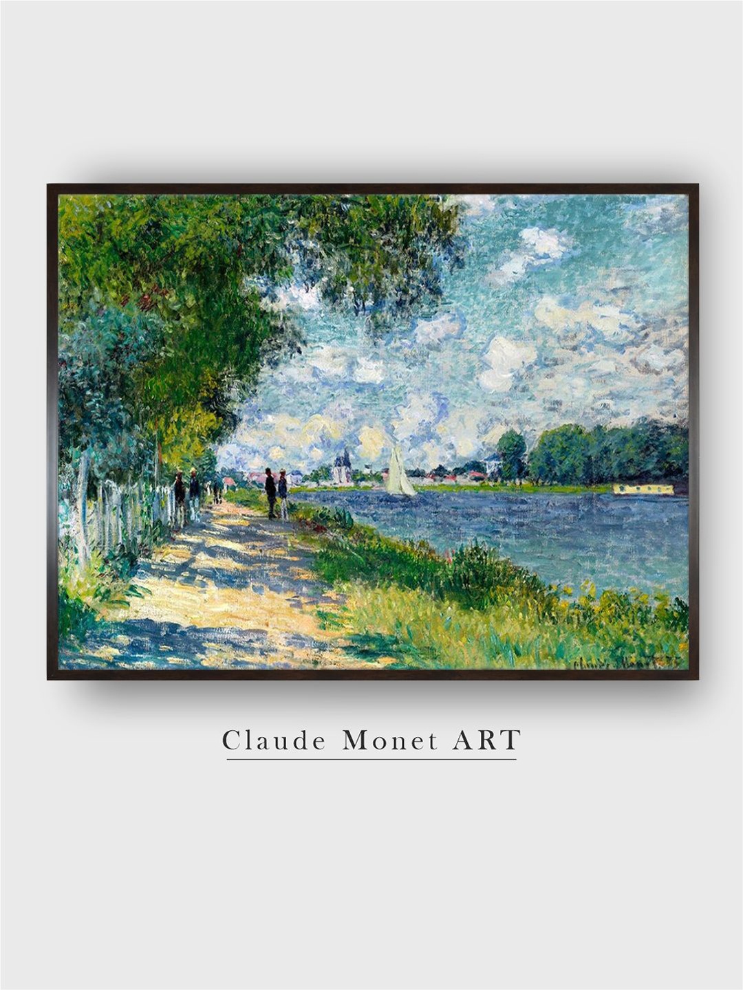 

The Art House Blue & Green Painted Framed Wooden Wall Art