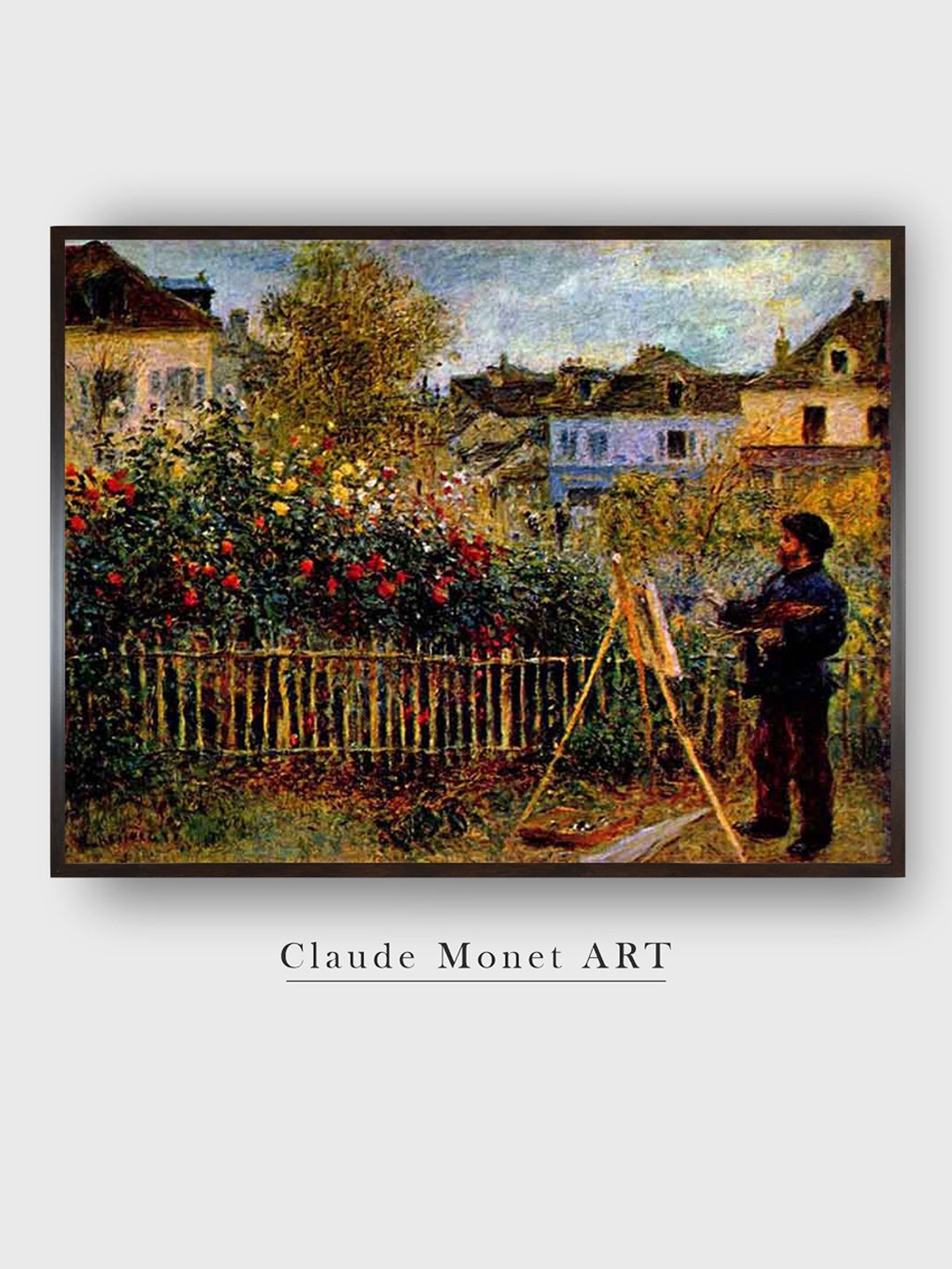 

The Art House Yellow & Green Floral and Botanical Canvas Paintings Monet Wall Art