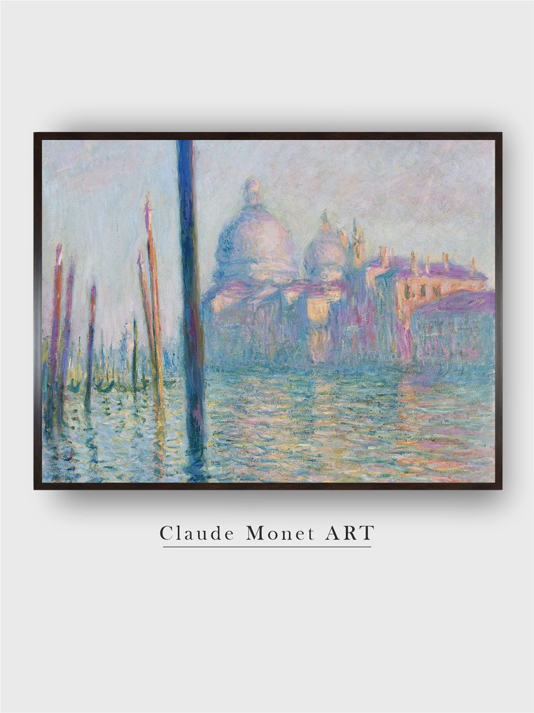 

The Art House Grey & Blue Venice Santa Maria De La Salute Canvas Painting Wall Art