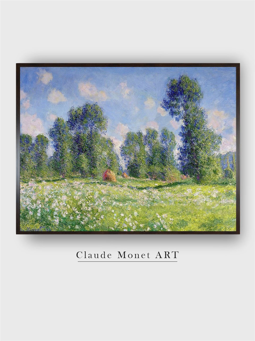 

The Art House Green & Blue Effect of Spring Wooden Frame Painting Wall Art