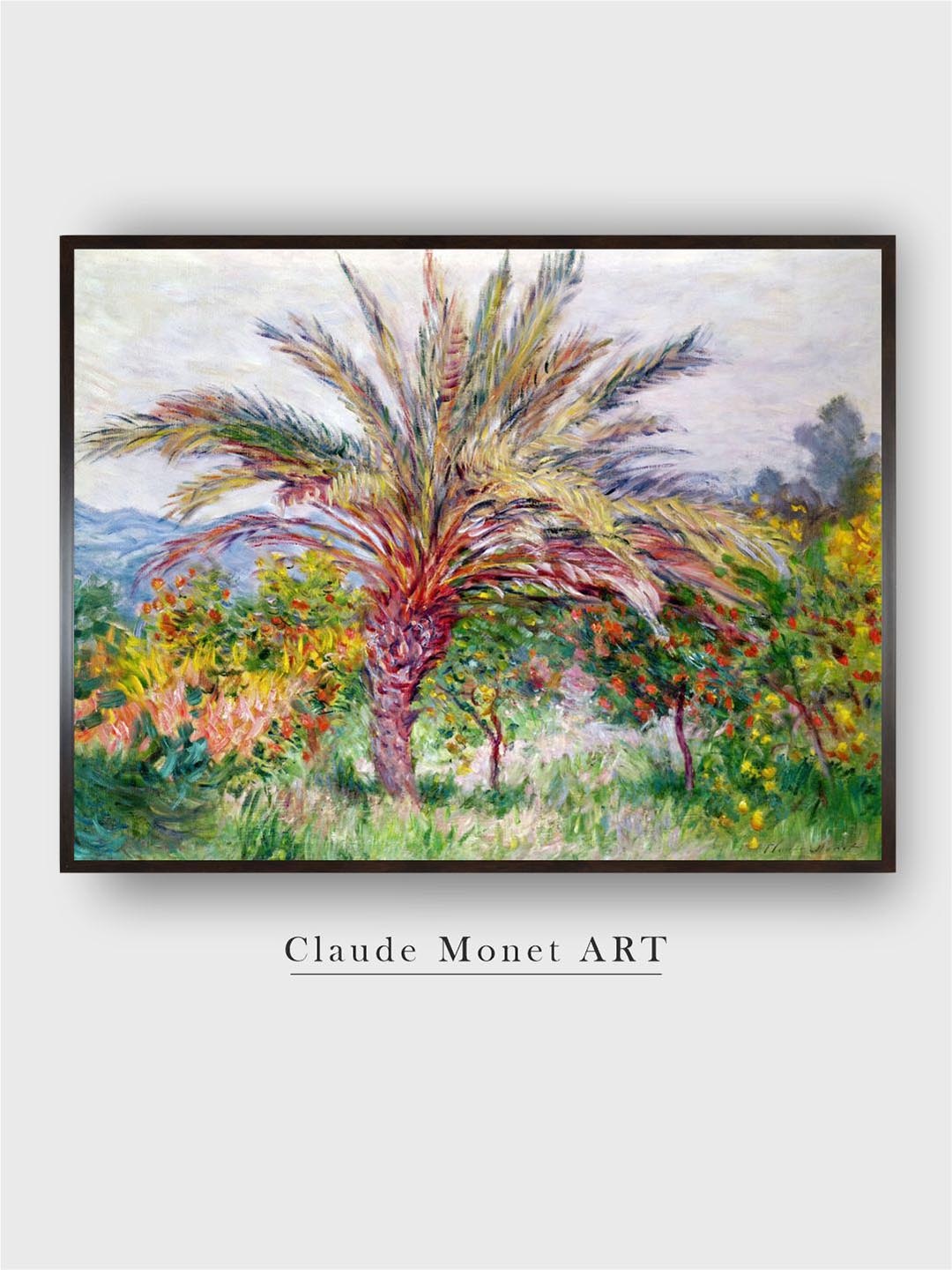 

The Art House Green & Yellow Palm Tree at Bordighera Canvas Wall Art